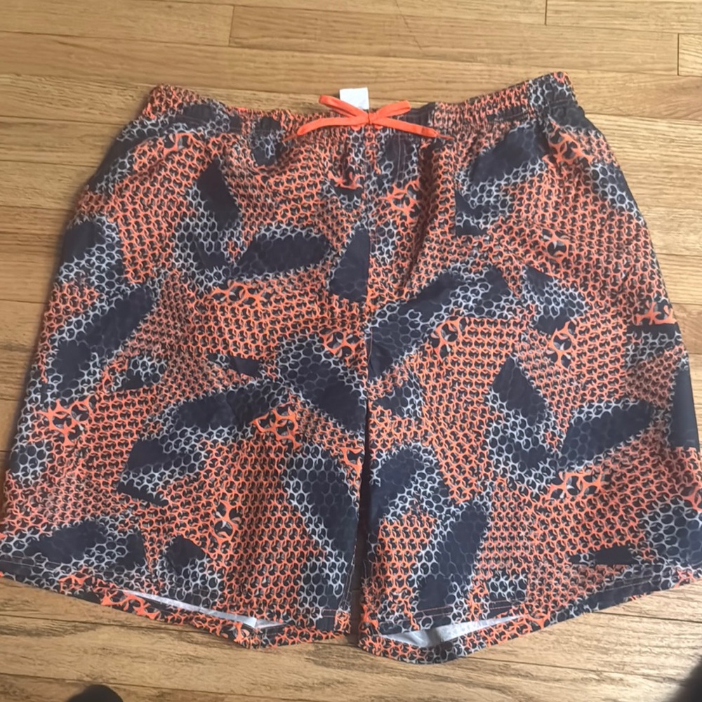 COPY - Nike Men's Big and Tall Swim Shorts in Orange and Black